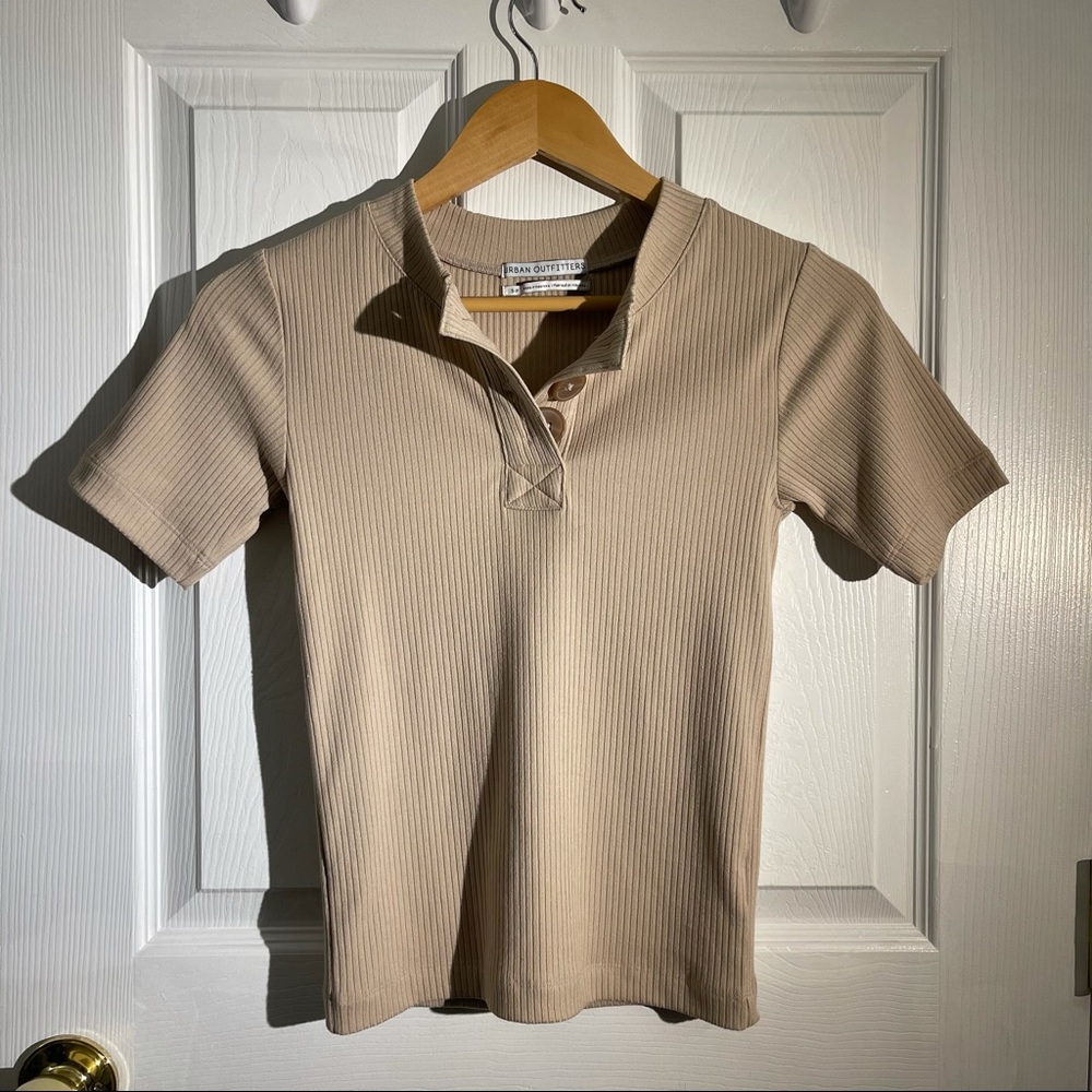 Urban outfitters nude crop top